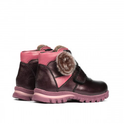 Small children boots 104c purple pearl combined