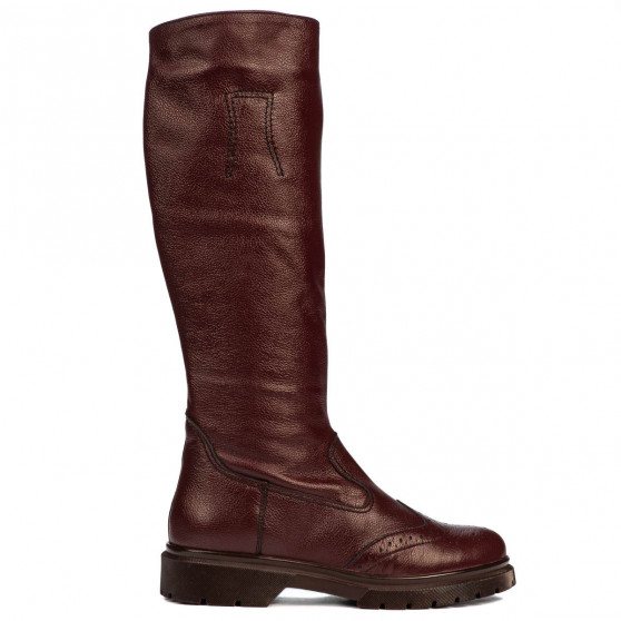 Women knee boots 3365 bordo
