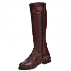 Women knee boots 3365 bordo