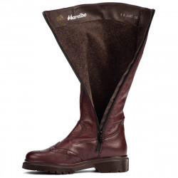 Women knee boots 3365 bordo