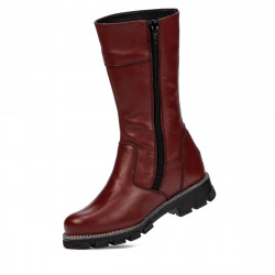Children knee boots 3026 burgundy combined