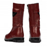 Children knee boots 3026 burgundy combined