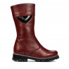 Children knee boots 3026 burgundy combined