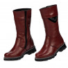 Children knee boots 3026 burgundy combined