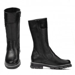 Children knee boots 3026 black combined