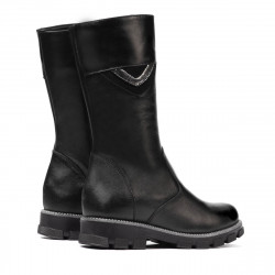Children knee boots 3026 black combined
