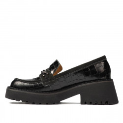 Women casual shoes 6041 croco black combined