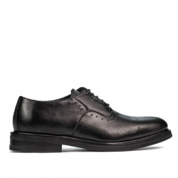 Men stylish, elegant shoes 937 black