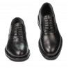 Men stylish, elegant shoes 937 black