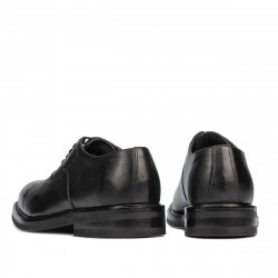 Men stylish, elegant shoes 937 black