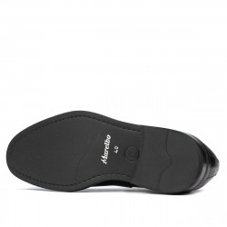 Men stylish, elegant shoes 937 black