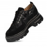 Women casual shoes 6043 black velour combined