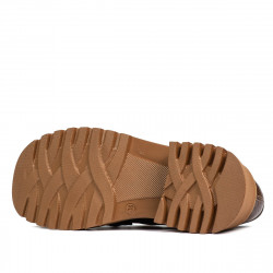 Women casual shoes 6041 croco brown combined