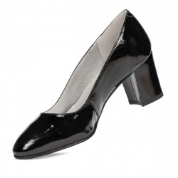 Women stylish, elegant shoes 1268 patent black
