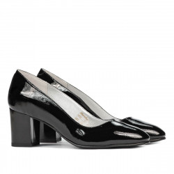 Women stylish, elegant shoes 1268 patent black