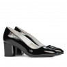 Women stylish, elegant shoes 1268 patent black