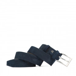 Men belt 05b blue velour