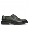 Men stylish, elegant shoes 937 a green