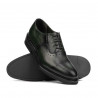 Men stylish, elegant shoes 937 a green