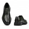Men stylish, elegant shoes 937 a green