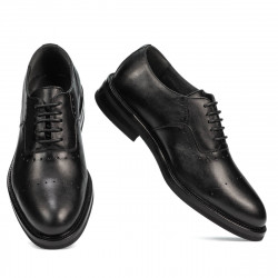 Men stylish, elegant shoes 937m black