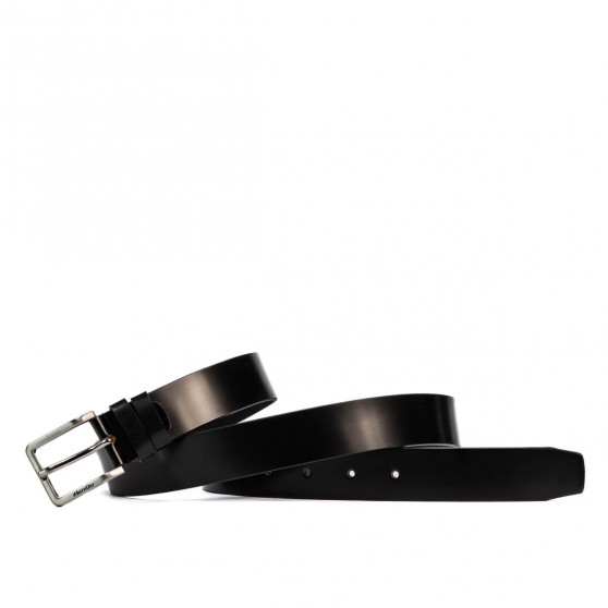 Men belt 59b black lucios