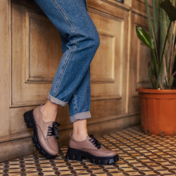 Women casual shoes 6040 cappuccino lifestyle