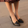 Women stylish, elegant shoes 1282 black lifestyle