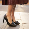 Women stylish, elegant shoes 1282 black lifestyle