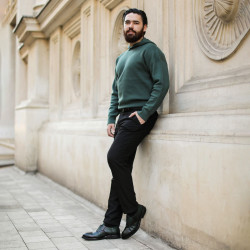 Men stylish, elegant shoes 937 a green lifestyle