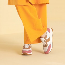 Women sport shoes 6030 pink+white
