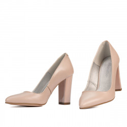Women stylish, elegant shoes 1261 nude