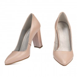Women stylish, elegant shoes 1261 nude