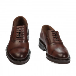 Teenagers stylish, elegant shoes 381 a cognac