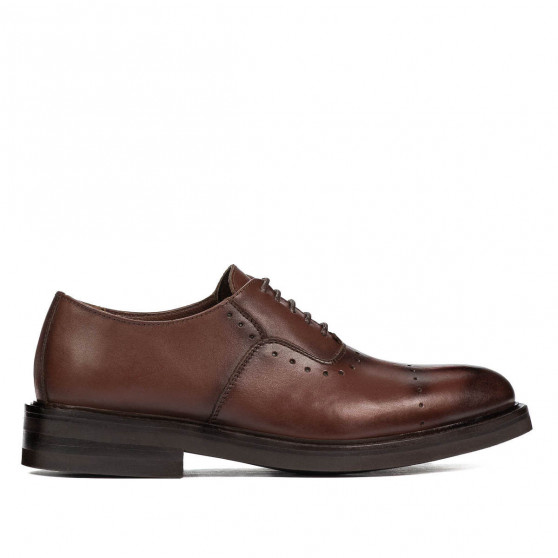 Teenagers stylish, elegant shoes 381 a cognac