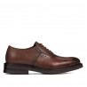 Teenagers stylish, elegant shoes 381 a cognac