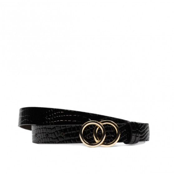 Women belt 29m croco black