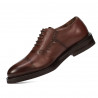 Men stylish, elegant shoes 937 a cognac