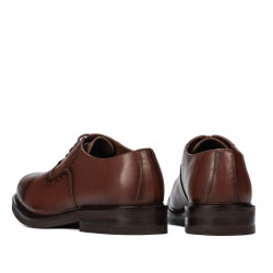 Men stylish, elegant shoes 937 a cognac