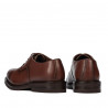 Men stylish, elegant shoes 937 a cognac