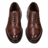 Men stylish, elegant shoes 937 a cognac