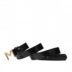 Women belt 13m croco black lucios
