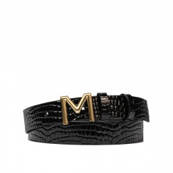 Women belt 13m croco black lucios