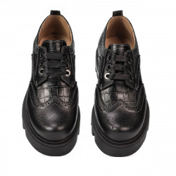 Women casual shoes 6047 black combined