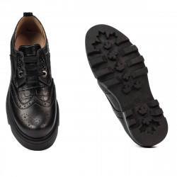 Women casual shoes 6047 black combined