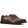 Men stylish, elegant shoes 937 a cognac