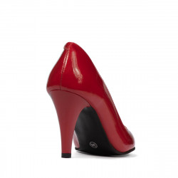 Women stylish, elegant shoes 1234 patent red