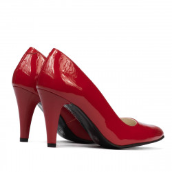 Women stylish, elegant shoes 1234 patent red