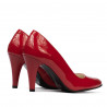Women stylish, elegant shoes 1234 patent red