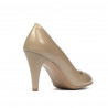 Women stylish, elegant shoes 1234 patent beige